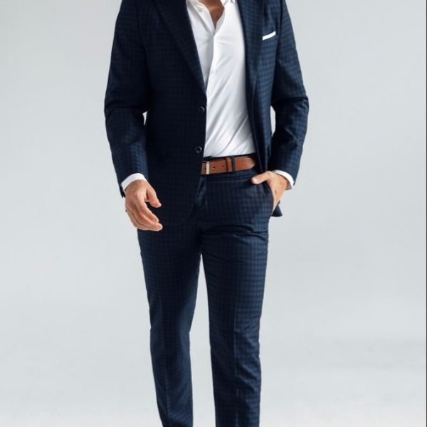 Elegant man in suit walking